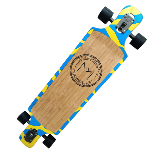 Vist Large View of Product Image Which is Used Madrid Skateboards Longboard Royal Blue Long