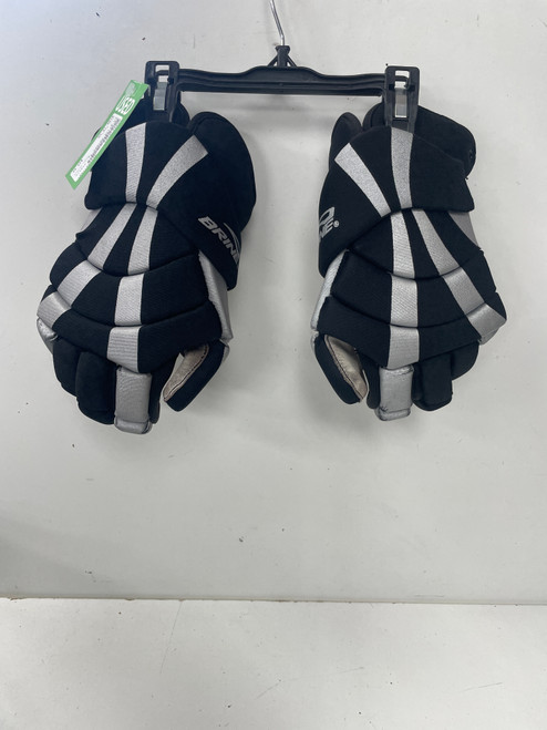 Vist Large View of Product Image Which is Used Brine MATRIX Lacrosse Gloves Mens Black 12"
