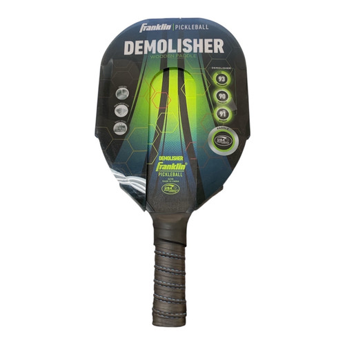 Vist Large View of Product Image Which is Used Franklin DEMOLISHER Pickleball Racquet Black