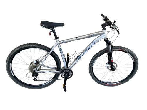 Vist Large View of Product Image Which is Used Specialized ROCK HOPPER EXPERT 29 Mountain Bike Mens Silver 48-52cm - 19-20" - LG Frame