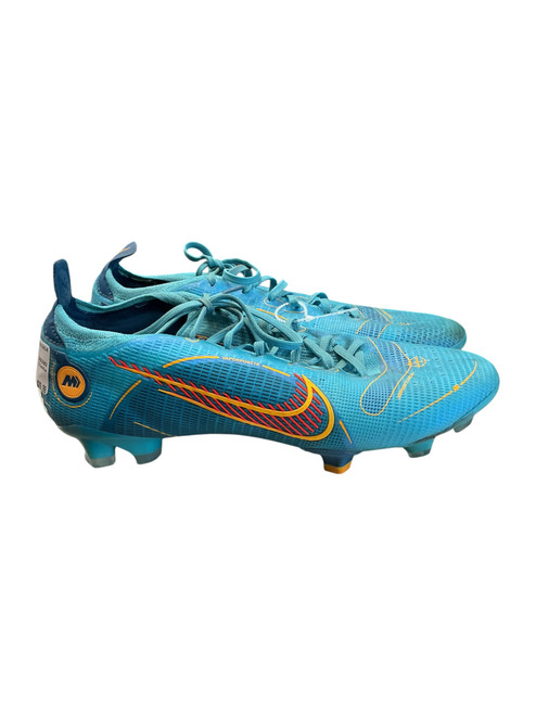 Vist Large View of Product Image Which is Used Nike Soccer Cleats Sky Blue Senior 10.5
