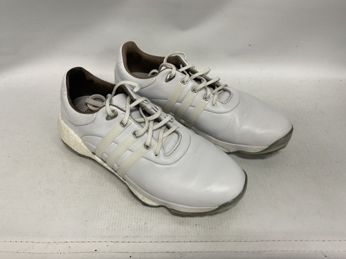 Vist Large View of Product Image Which is Used Adidas Mens Golf Shoes White Senior 9.5