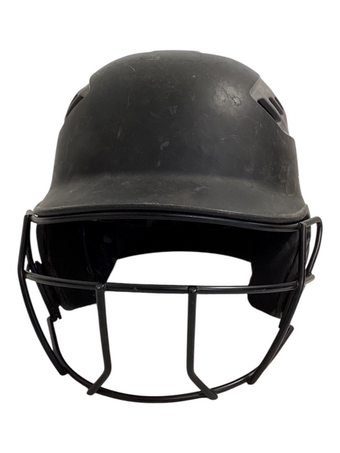 Vist Large View of Product Image Which is Used Rawlings AVT Batting Helmet with Mask Black