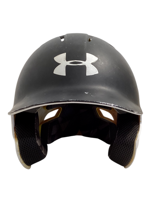 Vist Large View of Product Image Which is Used Under Armour BATTING HELMET  Batting Helmet No Mask Black 