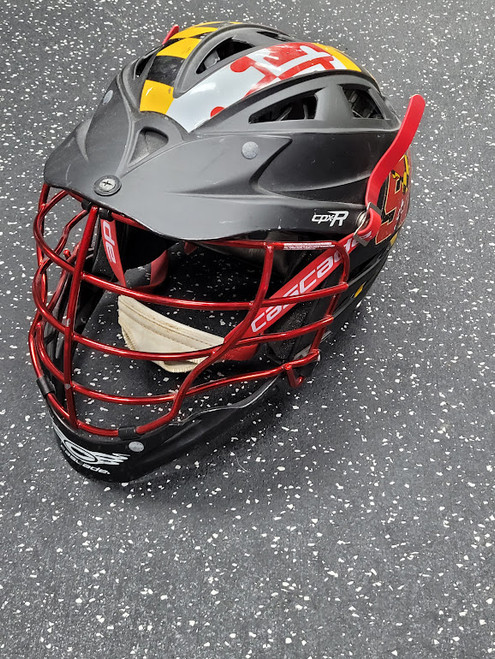 Vist Large View of Product Image Which is Used Cascade CPX-R Lacrosse Helmet Black One Size