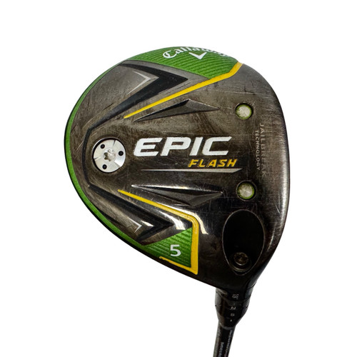 Vist Large View of Product Image Which is Used Callaway EPIC FLASH Men's RH 5 Wood Senior Flex Graphite Shaft