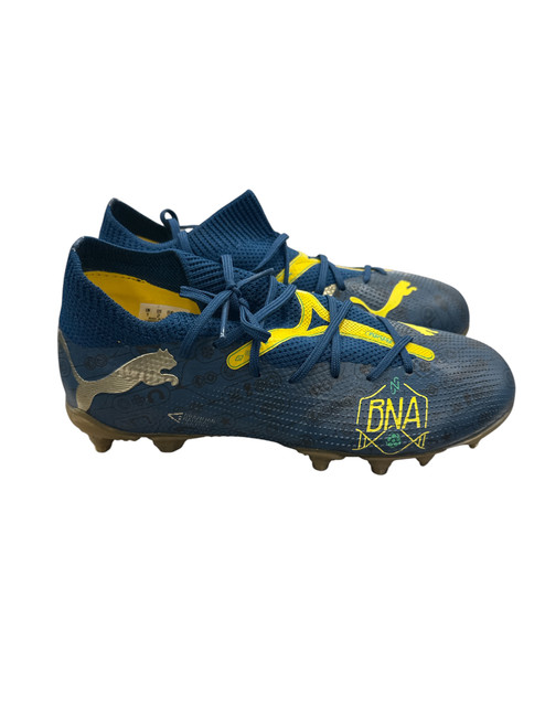 Vist Large View of Product Image Which is Used Puma Soccer Cleats Royal Blue Junior 02
