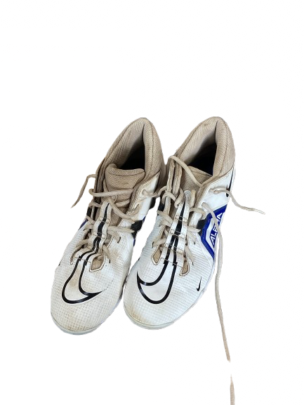 Vist Large View of Product Image Which is Used Nike ALPHA BB/SB Cleats Clear And Royal Blue Senior 9