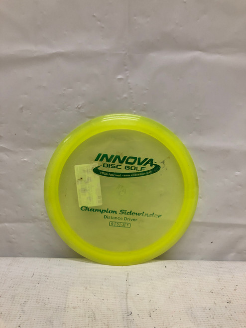 Vist Large View of Product Image Which is Used Innova CHAMPION SIDEWINDER Disc Golf Driver Yellow