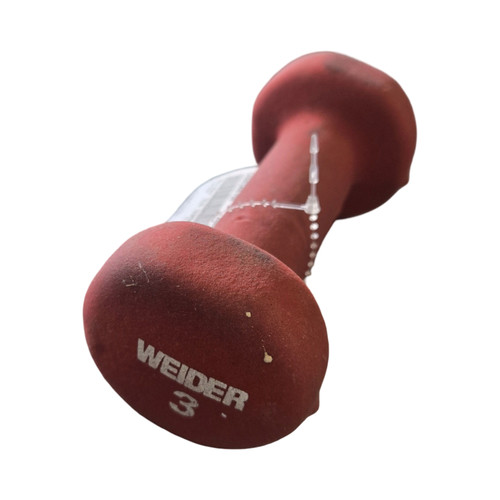Vist Large View of Product Image Which is Used Weider 3LB DUMBBELL Hex Dumbbell (Each) 3 lb