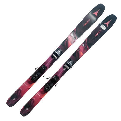 Vist Large View of Product Image Which is Used Atomic MAVEN Womens Down Hill Ski/Binding Pink 147 cm