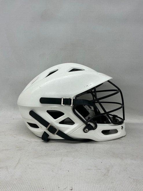 Vist Large View of Product Image Which is Used Warrior BURN JR Lacrosse Helmet White One Size