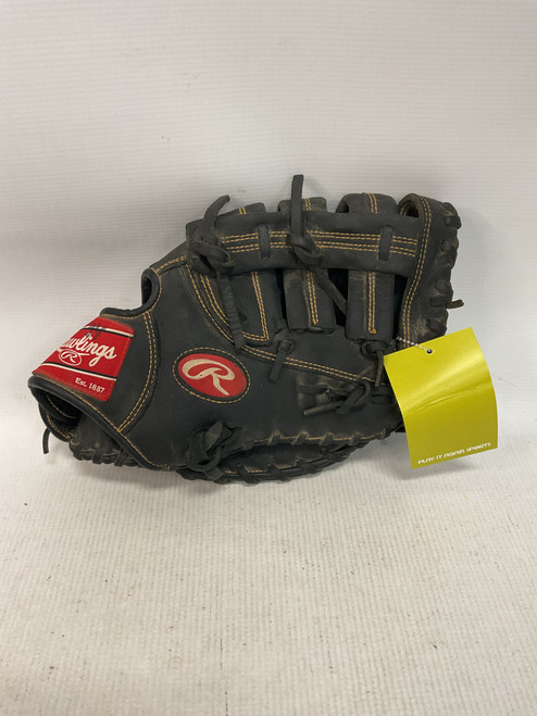 Vist Large View of Product Image Which is Used Rawlings RENEGADE BASEBALL FB BB/SB First Base RH Throw Black 11 1/2"