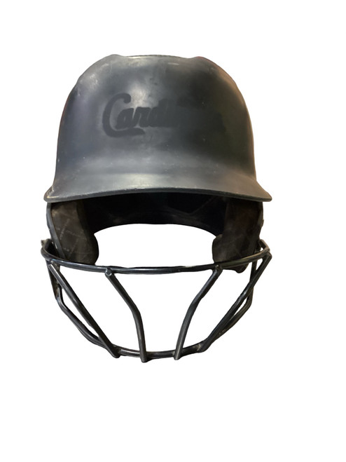 Vist Large View of Product Image Which is Used Evoshield BLACK HELMET W/MASK Batting Helmet w/Mask Black MD