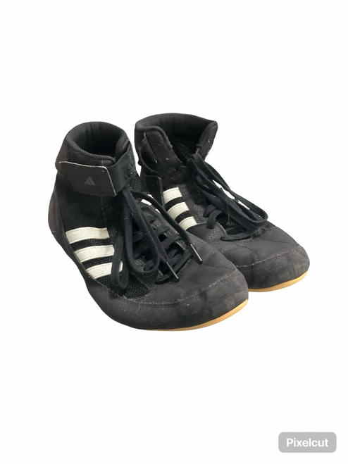 Vist Large View of Product Image Which is Used Adidas Wrestling Shoes Black Senior 8
