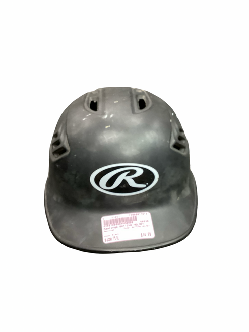 Vist Large View of Product Image Which is Used Rawlings BATTING HELMET Batting Helmet No Mask Black M/L