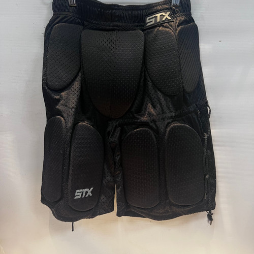 Vist Large View of Product Image Which is Used STX GOALIE SHORTS Lacrosse Bottom Y Black MD