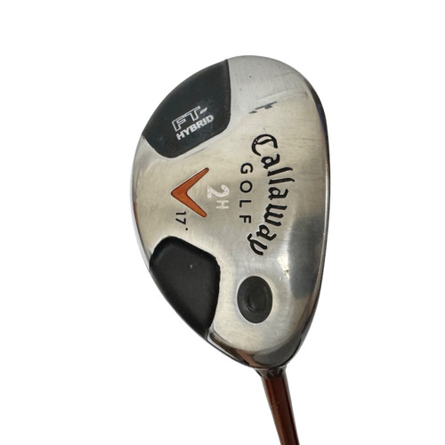 Vist Large View of Product Image Which is Used Callaway BIG BERTHA FUSION FT Men's RH 2 Hybrid Stiff Flex Graphite Shaft