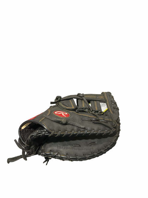 Vist Large View of Product Image Which is Used Rawlings RENEGADE BB/SB First Base RH Throw Black 12 1/2"