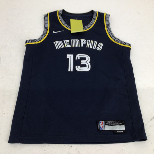 Vist Large View of Product Image Which is Used Nike JACKSON JR 13 GRIZZLIES JR MD JERSEY Basketball Youth Top Navy Blue MD