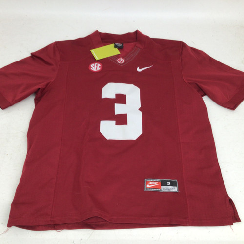 Vist Large View of Product Image Which is Used Nike RIDLEY 3 ALABAMA JERSEY SR SM FB Top Adult Cardinal SM