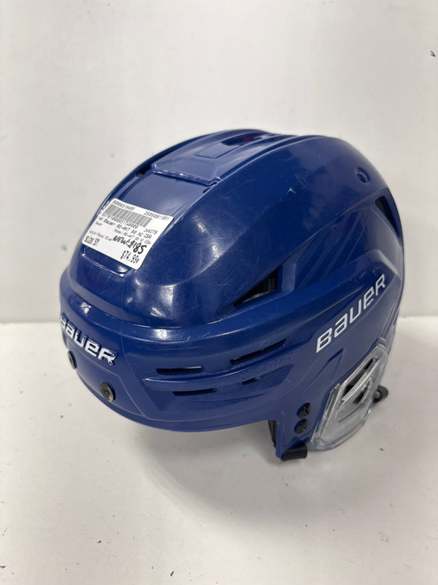 Vist Large View of Product Image Which is Used Bauer RE-AKT 90 NO CSA Hockey Helmet Only Royal Blue SM (new= $185)