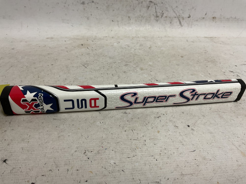 Vist Large View of Product Image Which is Used Super Stroke TRAXION PISTOL GT 1.0 Putter Grip White/Red/Navy