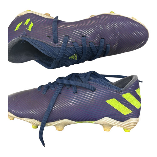 Vist Large View of Product Image Which is Used Adidas Soccer Cleats Navy Blue Junior 03