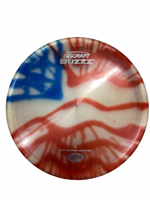 Vist Large View of Product Image Which is Used Discraft BUZZZ Disc Golf Mid Range Red