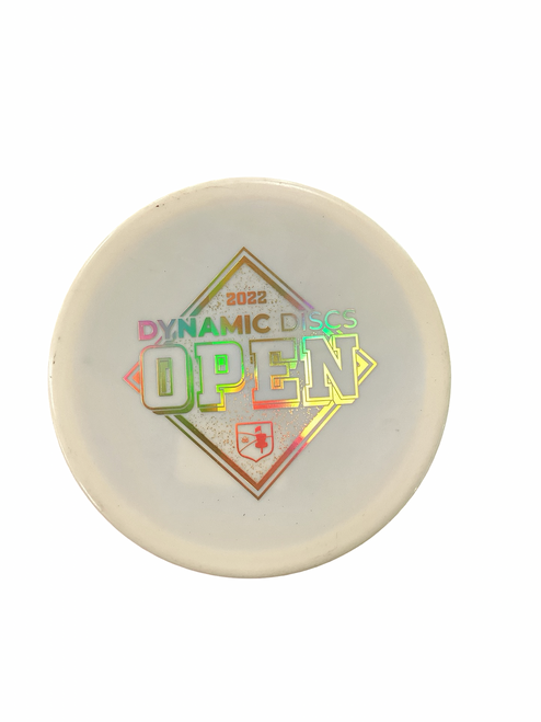 Vist Large View of Product Image Which is Used Dynamic Discs JUSTICE Disc Golf Mid Range White