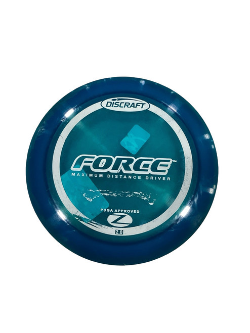 Vist Large View of Product Image Which is Used Discraft FORCE Disc Golf Driver Royal Blue 168g