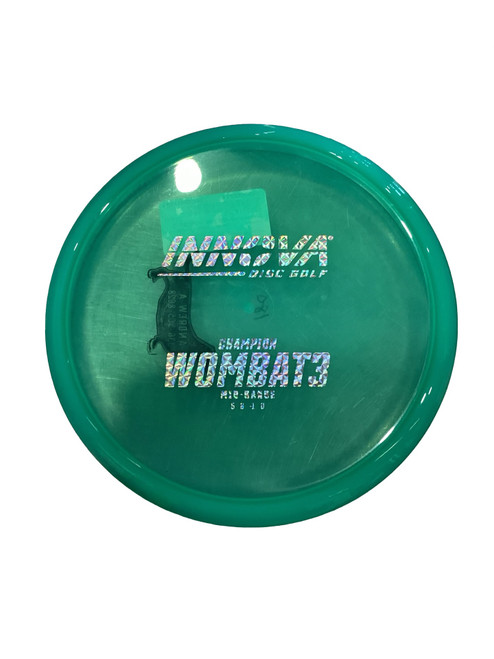 Vist Large View of Product Image Which is Used Innova CHAMPION WOMBAT 3 Disc Golf Mid Range Green 180g