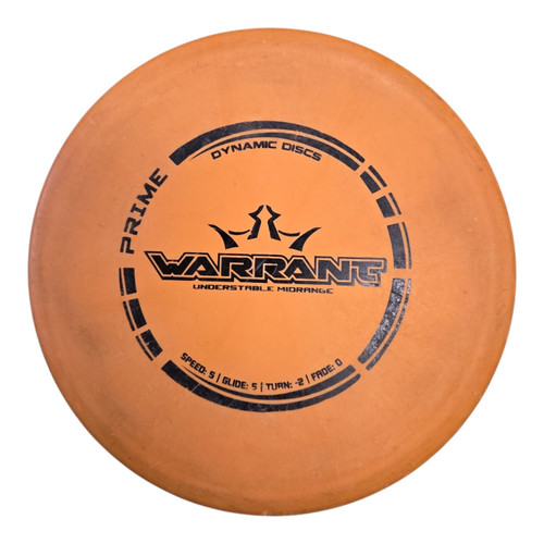 Vist Large View of Product Image Which is Used Dynamic Discs PRIME WARRANT Disc Golf Mid Range Orange 177g
