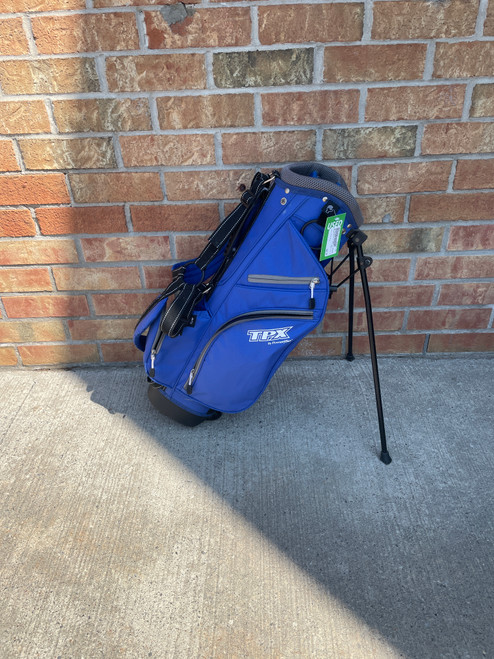 Vist Large View of Product Image Which is Used Powerbilt TPX JR Jr Stand Bag Royal Blue