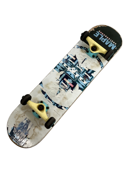 Vist Large View of Product Image Which is Used MAPLE SKATEBOARD Complete Skateboard Black 7 1/2"
