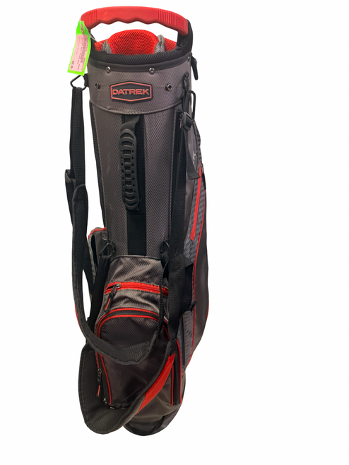 Vist Large View of Product Image Which is Used Datrek 8-Way Golf Stand Bag Grey And Red