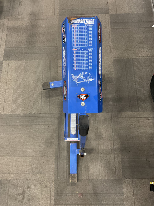 Vist Large View of Product Image Which is Used Louisville Slugger BLUE FLAME PITCHING MACHINE BB/SB Pitching Machine Royal Blue
