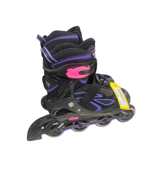Vist Large View of Product Image Which is Used ZPM ADJUSTABLE Junior Rec Fitness Skates Navy Blue Adjustable