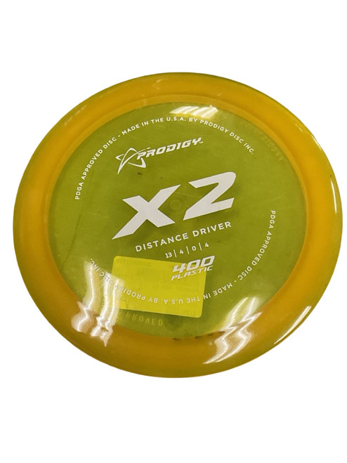 Vist Large View of Product Image Which is Used Prodigy 400 X2 Disc Golf Driver Yellow 168g