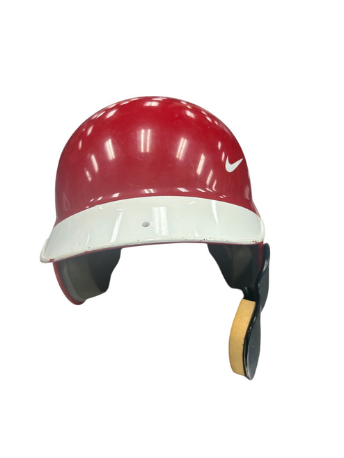 Vist Large View of Product Image Which is Used Nike BASEBALL HELMET Batting Helmet No Mask Red One Size