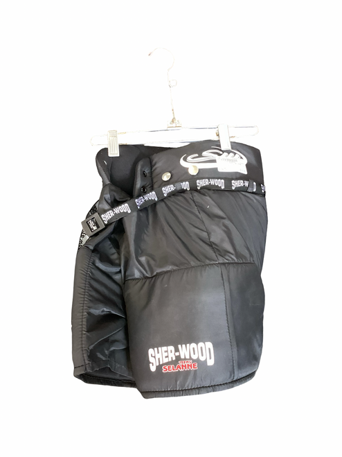 Vist Large View of Product Image Which is Used Sher-wood TEEMY SELANNE Youth Pant Black MD