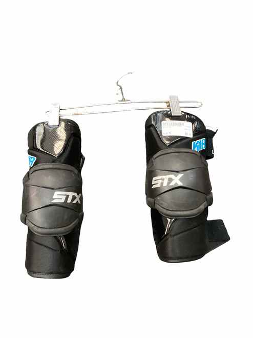 Vist Large View of Product Image Which is Used STX K18 Lacrosse Arm Pads/Guards Black MD