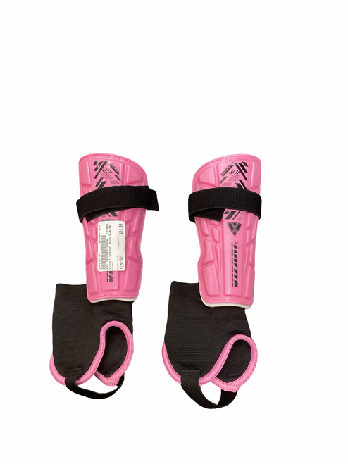 Vist Large View of Product Image Which is Used Vizari Soccer Shin Guards Youth Pink SM
