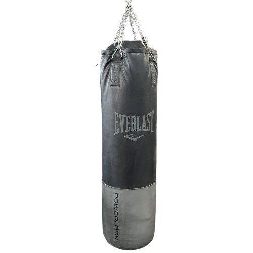 Vist Large View of Product Image Which is Used Everlast POWERLOCK Boxing Heavy Bag Black 90 lb