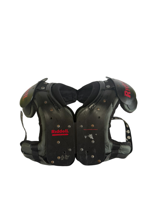 Vist Large View of Product Image Which is Used Riddell FB Shoulder Pads Black LG