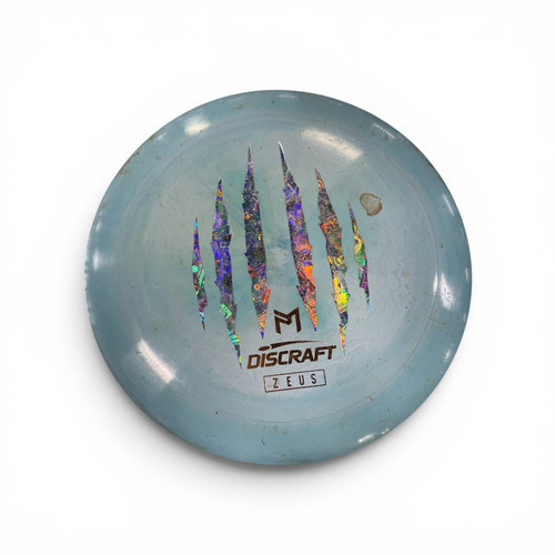 Vist Large View of Product Image Which is Used Discraft ZEUS Disc Golf Driver Carolina Blue