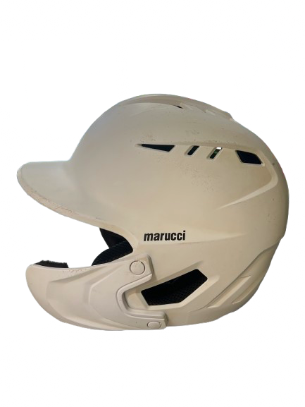 Vist Large View of Product Image Which is Used Marucci MARUCCI JR BB HELMET Batting Helmet No Mask White S/M