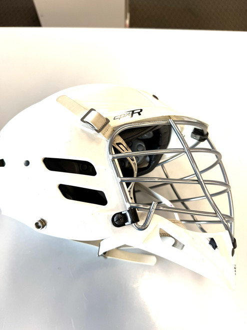 Vist Large View of Product Image Which is Used Cascade CPXR Lacrosse Helmet White One Size