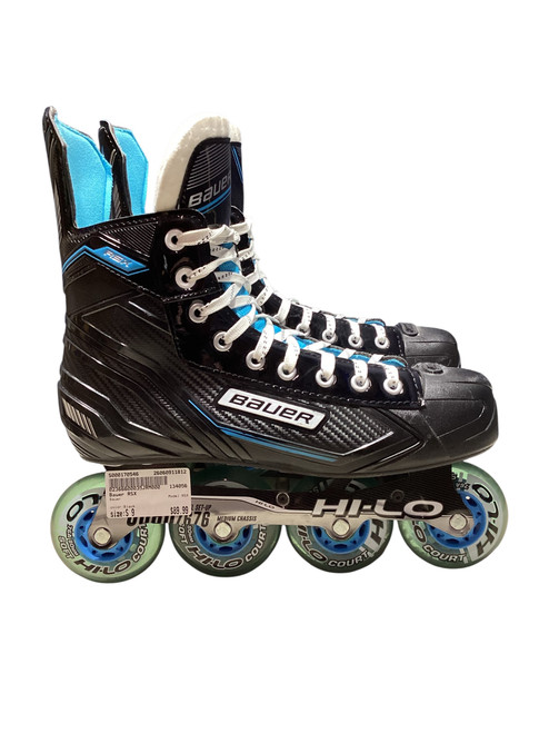 Vist Large View of Product Image Which is Used Bauer RSX Senior Roller Quad Skates Black Senior 9