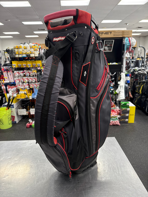 Vist Large View of Product Image Which is Used Bag Boy CHILLER HYBRID Mens Cart Bag Black Broken Stand